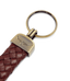 R.M.Williams - Plaited Keyring - Brass Tone Fittings - Brown