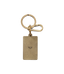R.M.Williams - Heritage Logo Enamel Keyring - Chestnut showcasing brass hardware and classic design features.