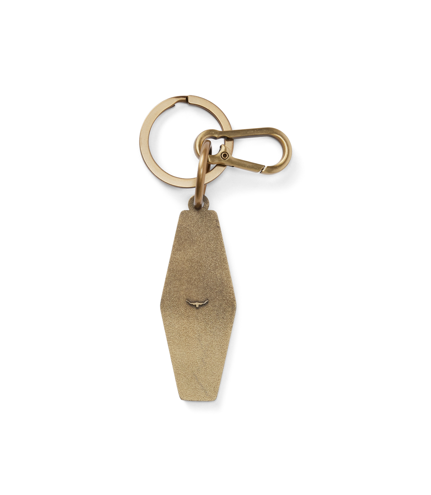 R.M.Williams - Rope Logo Enamel Keyring - Pine featuring a sleek enamel finish and iconic rope logo.