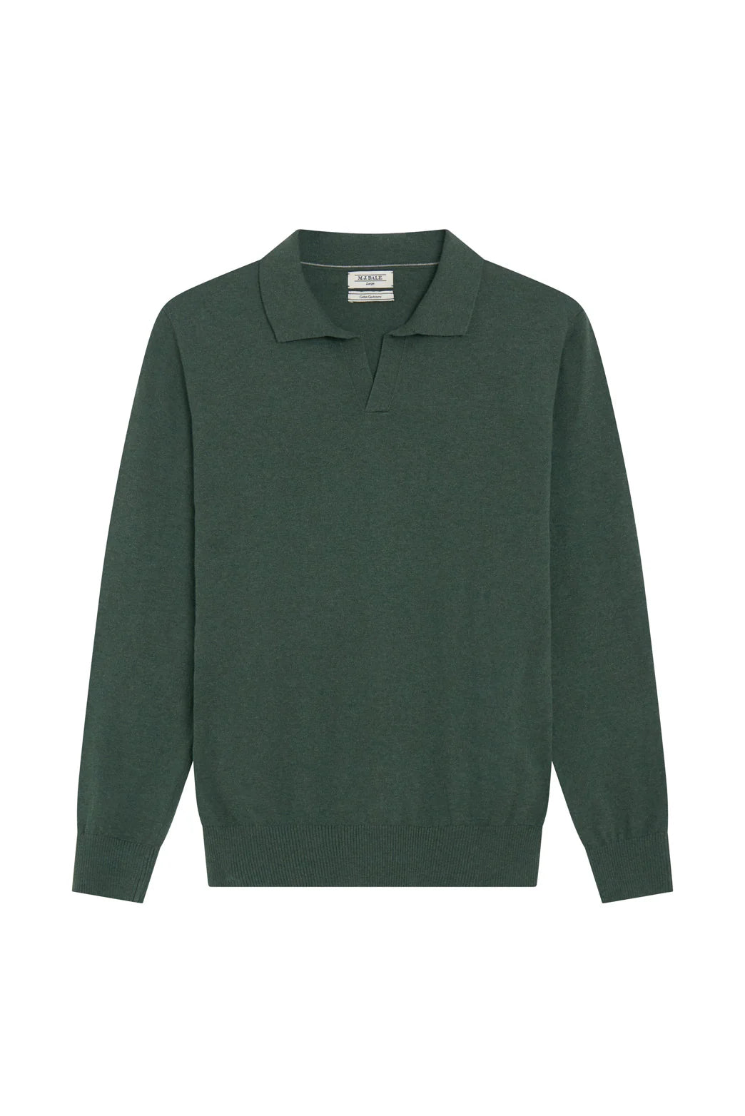 M.J. Bale - Carter Long Sleeve Polo - Mid Green