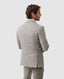 Rodd & Gunn - Cascades Jacket - Mink showcasing the back view of a stylish man in a textured grey jacket.