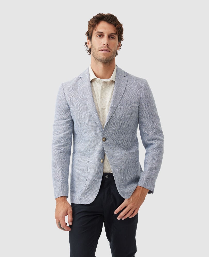 Rodd & Gunn - Cascades Linen Blend Jacket - Sky