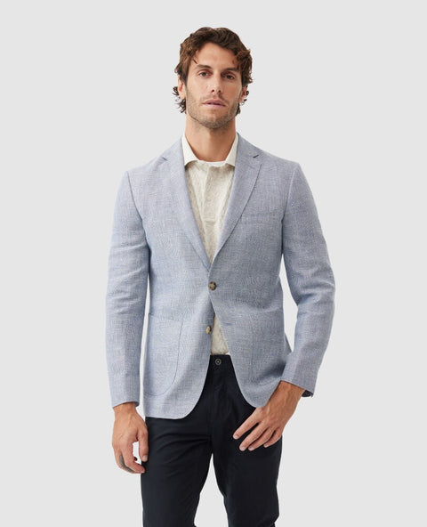 Rodd & Gunn - Cascades Linen Blend Jacket - Sky