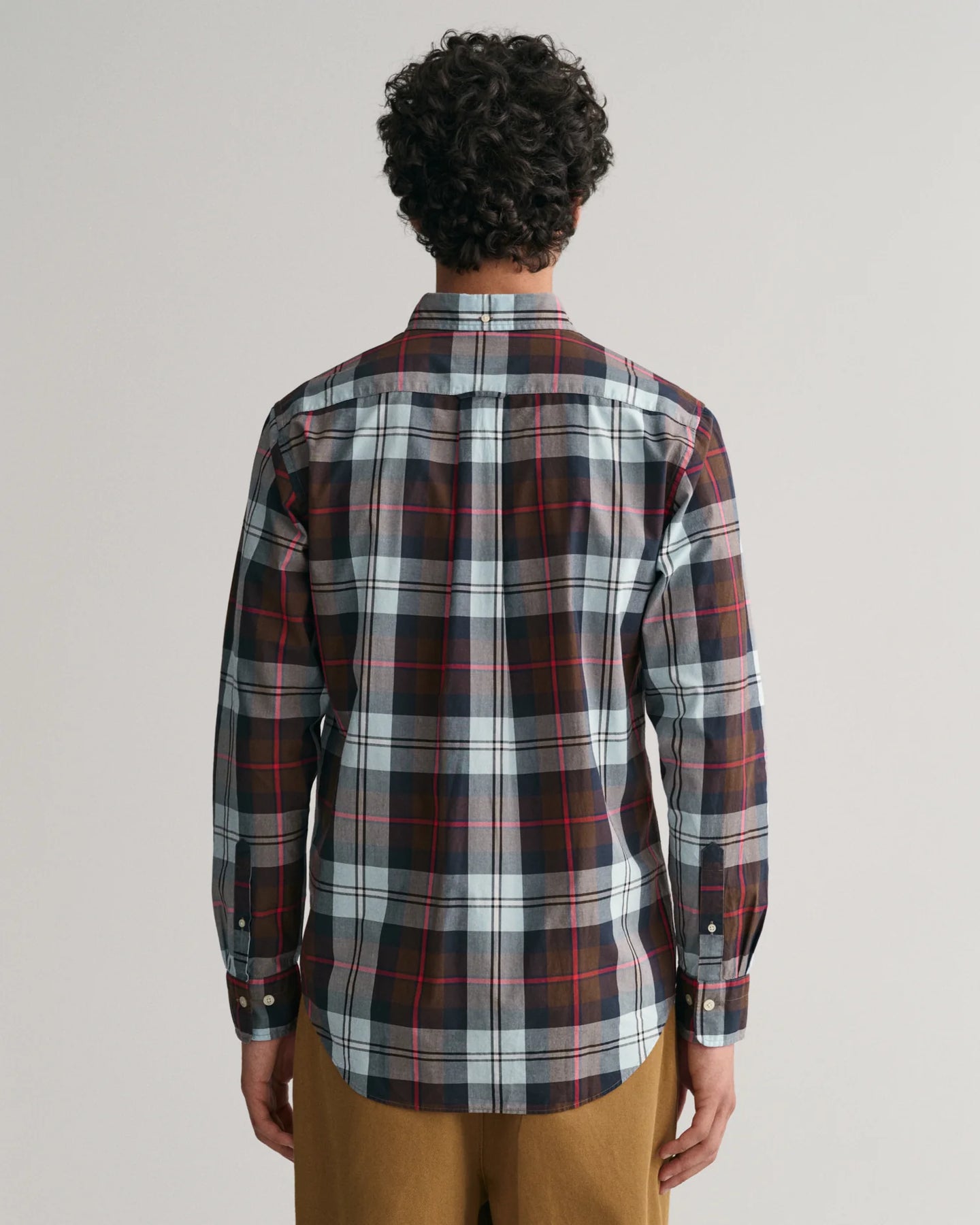 GANT - Poplin Shirt - Check - Rich Brown