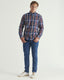 GANT - Poplin Shirt - Check - Persian Blue