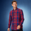 Colours & Sons - Cotton Check Shirt - Red-Blue