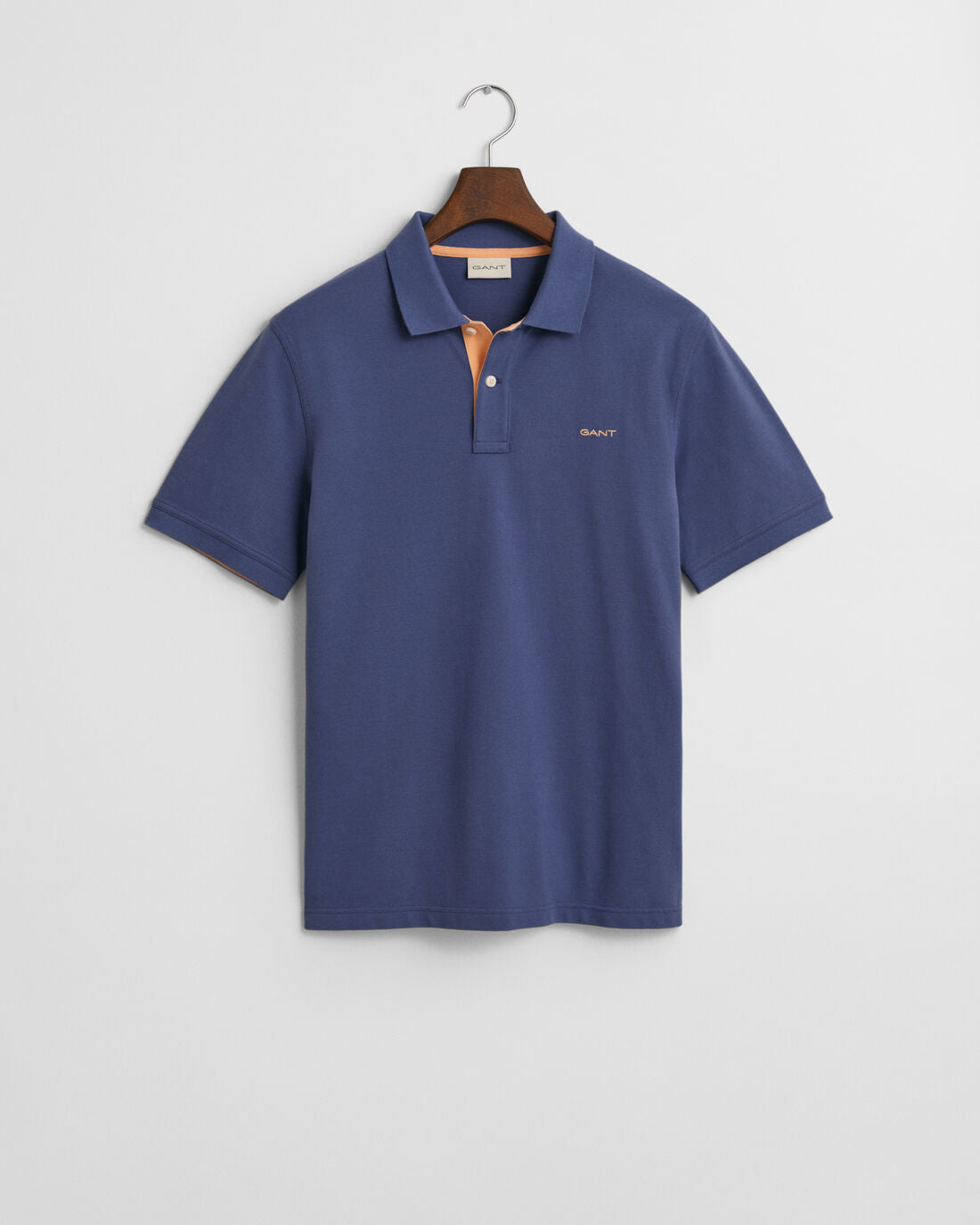 GANT - Contrast Piqué Polo Shirt - Dusty Navy