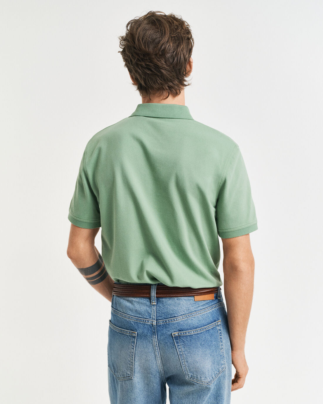 GANT - Contrast Piqué Polo Shirt - Kalamata Green