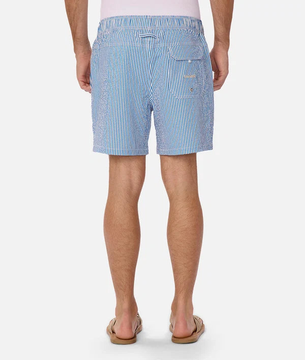 Industrie - The Coressia Swim Short - Stripe - Royal Blue & White