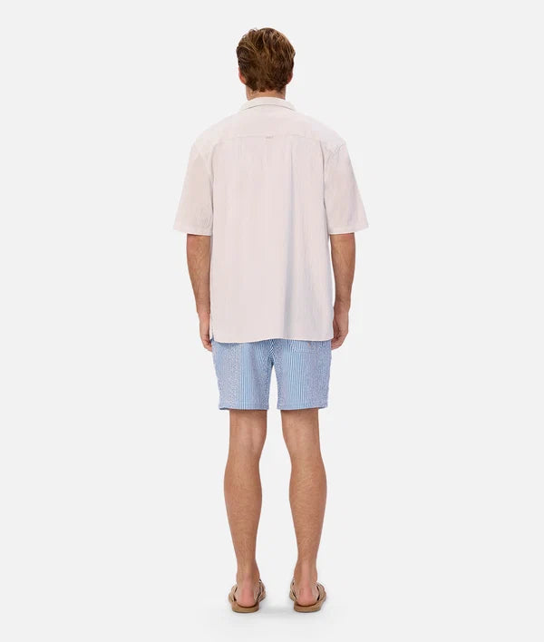 Industrie - The Coressia Swim Short - Stripe - Royal Blue & White