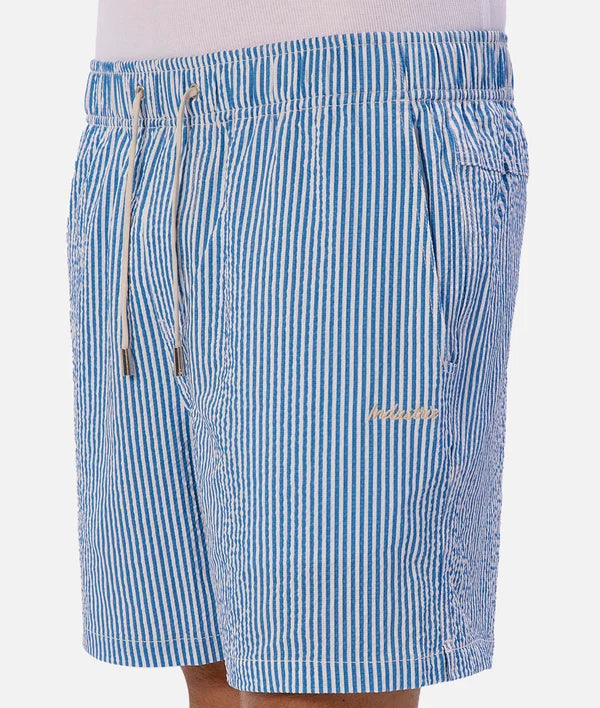 Industrie - The Coressia Swim Short - Stripe - Royal Blue & White