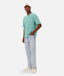 Industrie - The Del Sur Tee - Jade Marle - MULTIBUY worn by a model with relaxed fit and casual style.