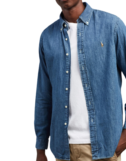 Polo Ralph Lauren - Custom Fit Denim Shirt - Blue Denim
