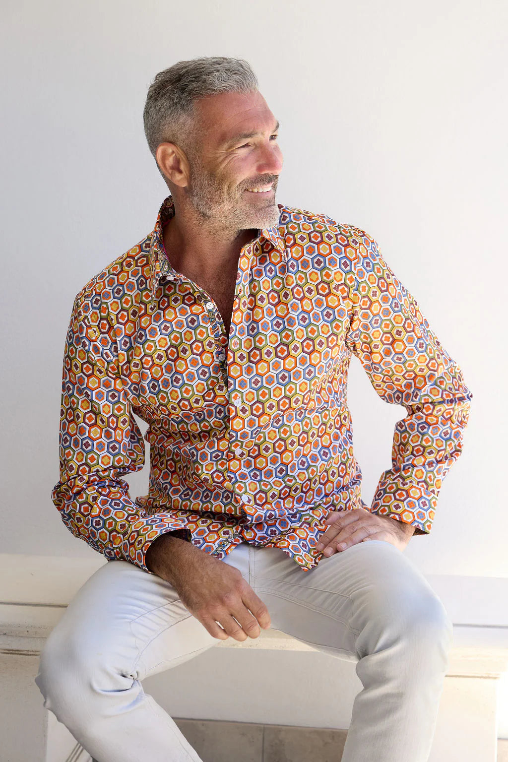 English Laundry - Derby Geometric Print Shirt - Multi