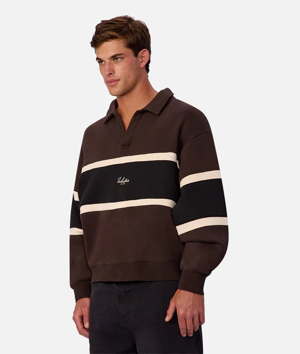 Industrie - The Eastbourne Track Top - Brown Combo