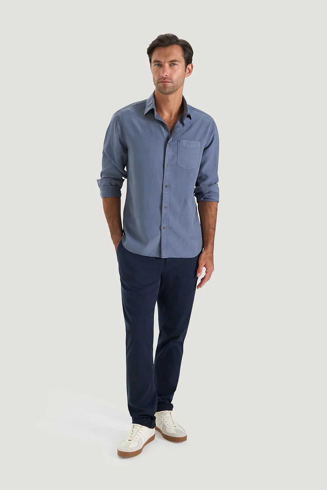 M.J. Bale - Equinox Shirt - Blue Fog