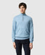 Rodd & Gunn - Fortrose Quarter Zip Jumper - Ocean Blue