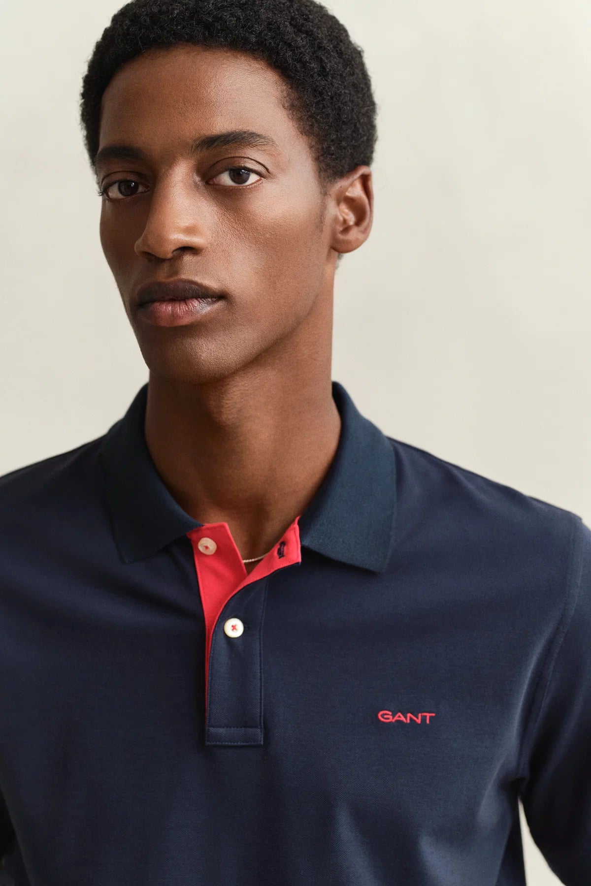 GANT - Regular Contrast Pique SS Polo - Evening Blue