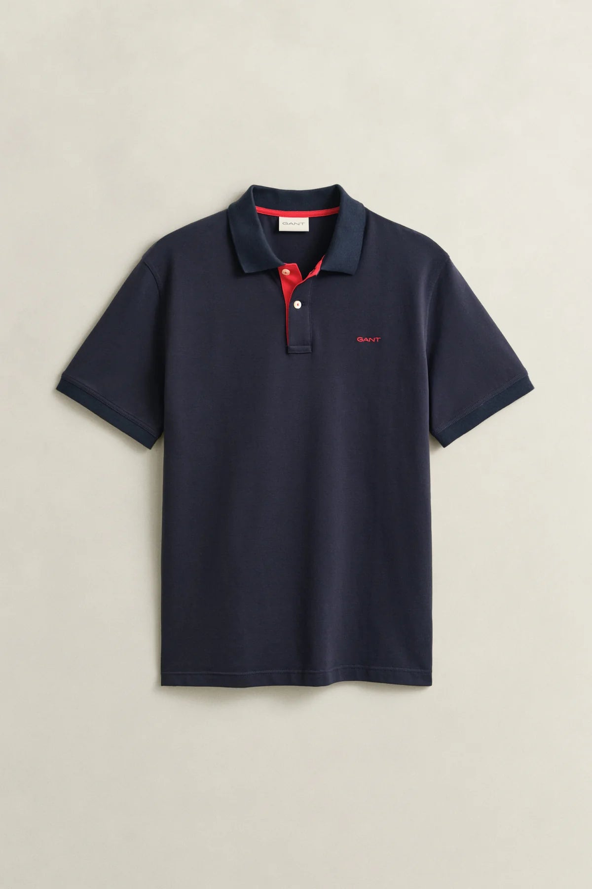 GANT - Regular Contrast Pique SS Polo - Evening Blue