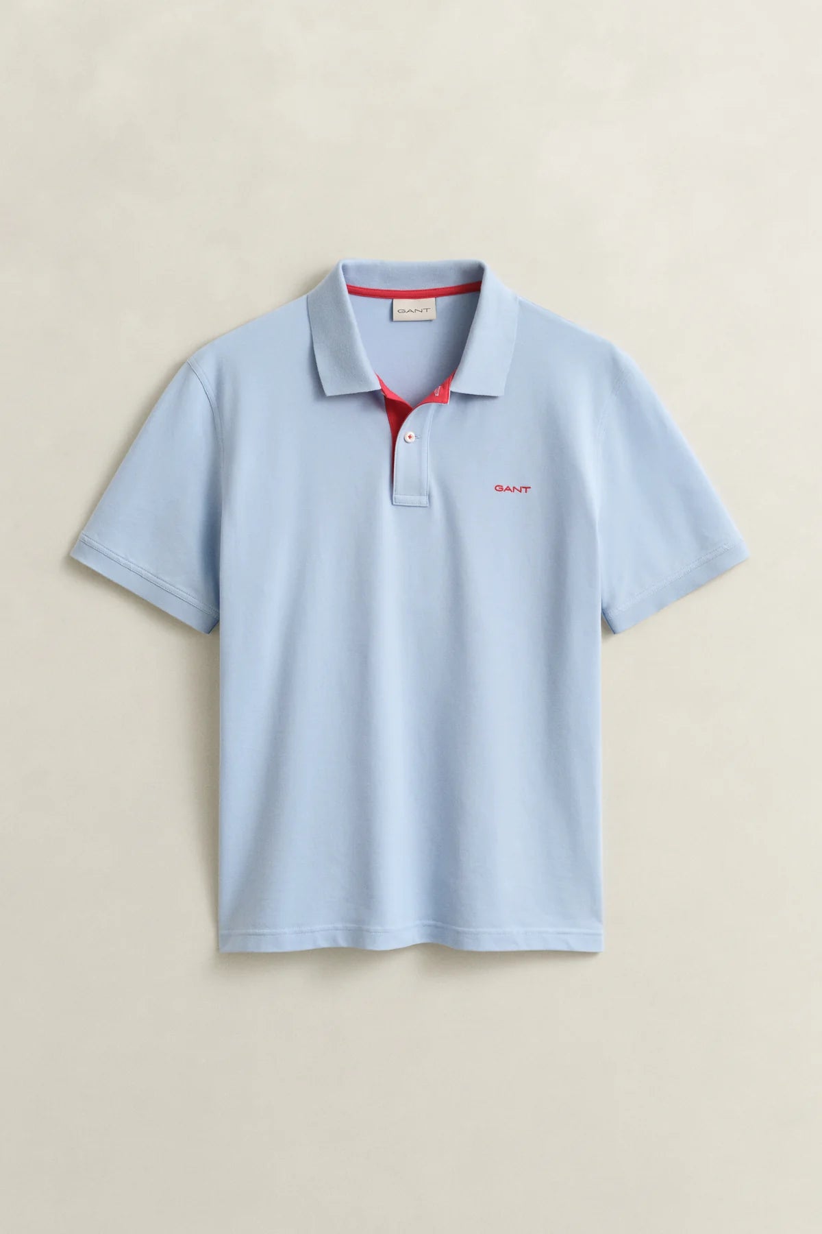 GANT - Regular Contrast Pique SS Polo - Fresh Blue