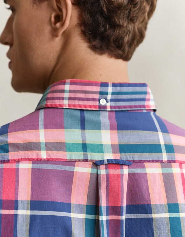 GANT - Reg Indian Madras Check Shirt - Rose