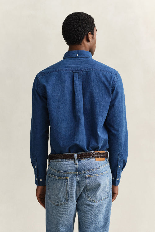GANT- Seersucker Stripe Shirt - Indigo