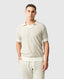 Rodd & Gunn - Galdfield Knit Polo - Cream, featuring a geometric stitch design and clean collar, perfect for summer style.