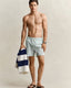 Gant - Striped Seersucker Swim Shorts - Muted Turquoise