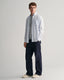 GANT - Poplin Shirt - Gingham - Light Blue & White worn by model showcasing a business-casual look.