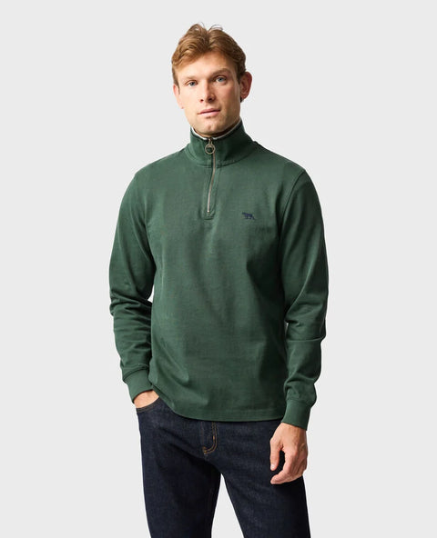 Rodd & Gunn - Gunn 14oz Quarter Zip Sweatshirt - Forest
