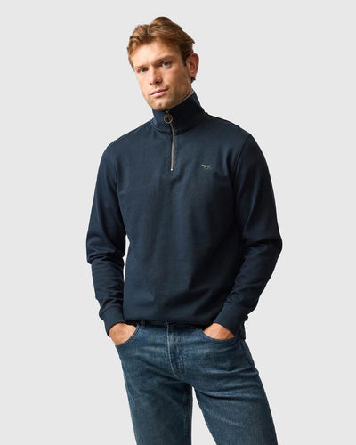 Rodd & Gunn - Gunn 14oz Quarter Zip Sweatshirt - Midnight