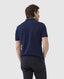 Rodd & Gunn - The Gunn Polo - Eclipse - MULTIBUY worn by a man from the back, showcasing the navy pique fabric.