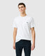 Rodd & Gunn - The Gunn T-Shirt 2.0 - Snow - MULTIBUY worn by a model showcasing its classic crew neck design.