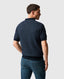Rodd & Gunn - Halken Knit Polo - Midnight: Stylish men's polo with a two-tone geometric knit pattern.