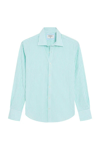 M.J. Bale - Hemming Shirt - Stripe - Aqua
