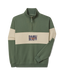 R.M.Williams - Heritage Quarter Zip Sweatshirt - Spruce Green & Beige