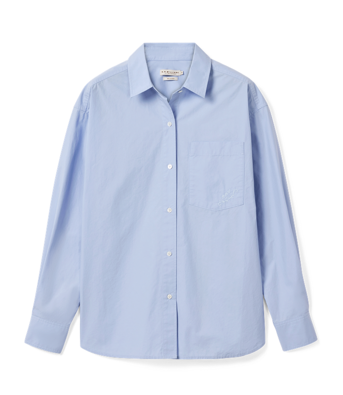 R.M.Williams - Hopeland Poplin Shirt - Cornflower