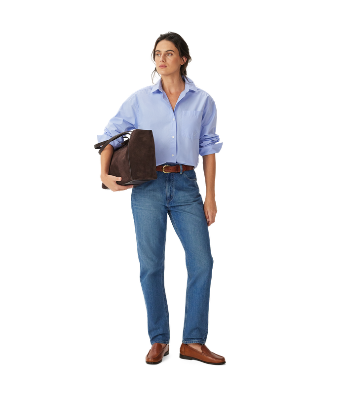 R.M.Williams - Hopeland Poplin Shirt - Cornflower