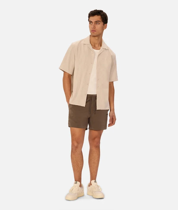Industrie - Textured Marbella Short Sleeve Shirt - Grain