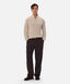 Industrie - The New England Zip Neck Knit - Grain Marle