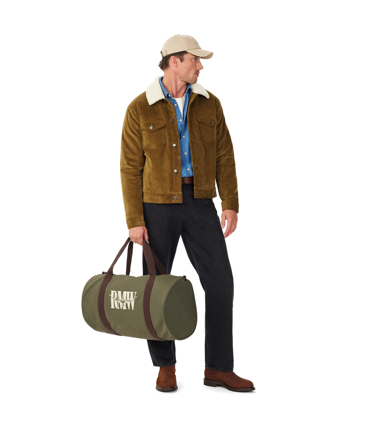 R.M.Williams - Dawson Mens Cord Trucker Jacket - Sand