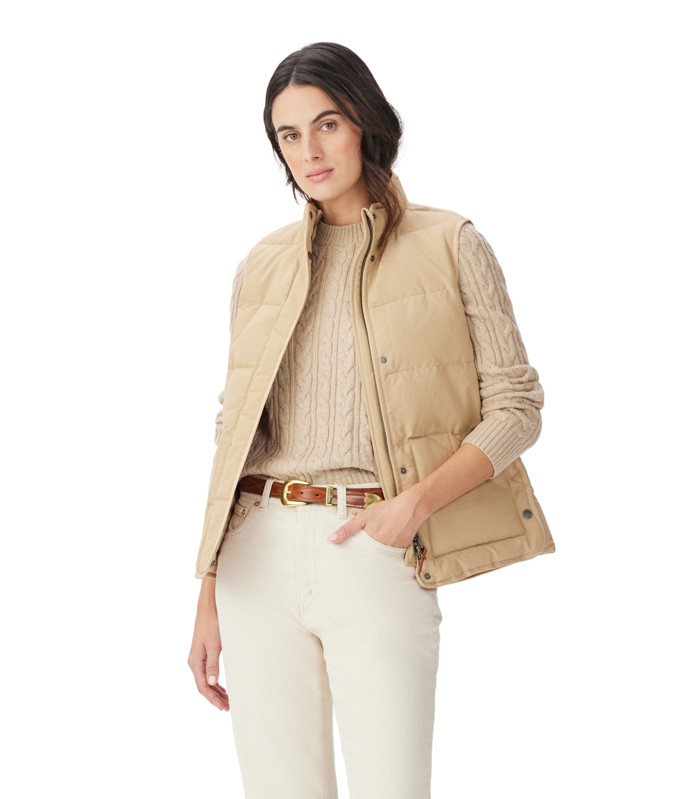 R.M.Williams - Beechwood Padded Vest - Straw