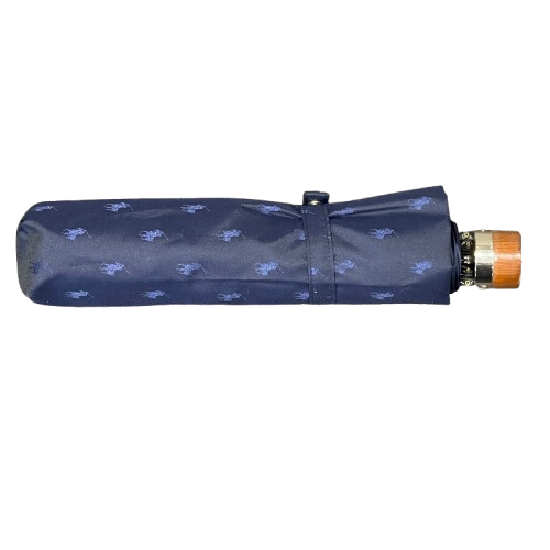Polo Ralph Lauren - Jacquard Pony Print Collapsible Umbrella - Navy