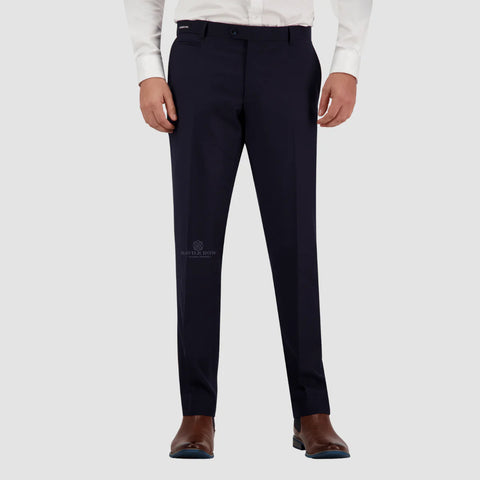 Saville Row - Jesse Merino Wool Trouser - Navy