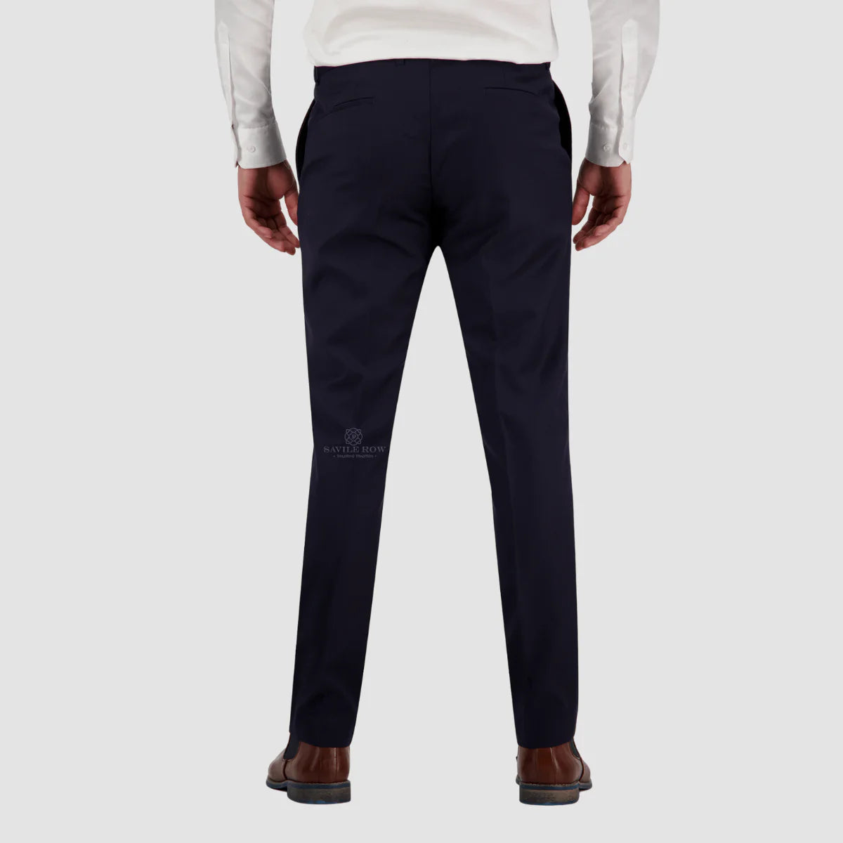 Saville Row - Jesse Merino Wool Trouser - Navy