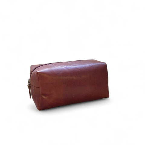 Oran Leather - Jimmy Wetpack - Brandy | Brown | Black vintage leather wet pack for gym or travel.