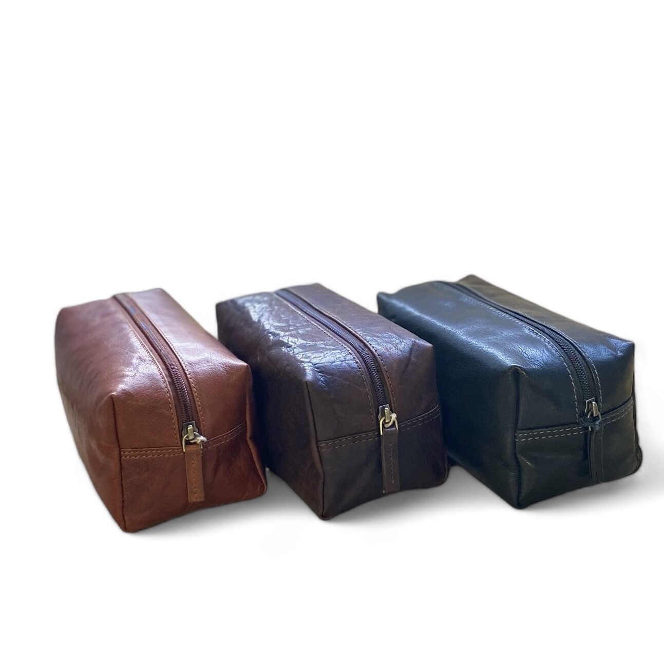Oran Leather - Jimmy Wetpack - Brandy | Brown | Black, vintage leather wet packs in three colors.