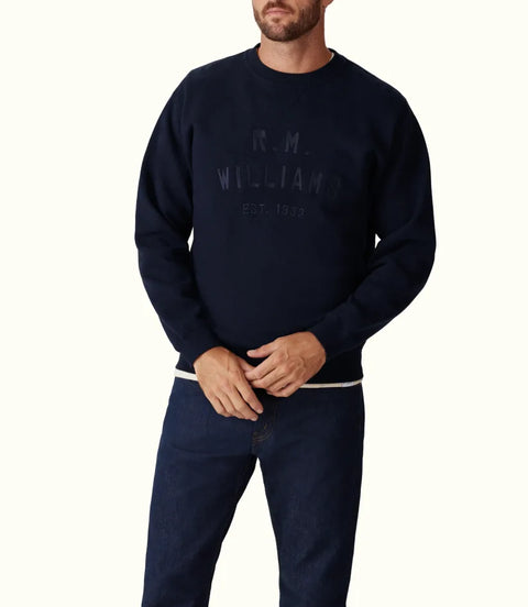 RM Williams - Bale Sweatshirt Fleece - navy