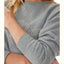 R.M.Williams - Womens Script Crew Neck Sweater - Grey Marle