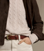 R.M.Williams - Seaforth cable-knit sweater - Heather Pink